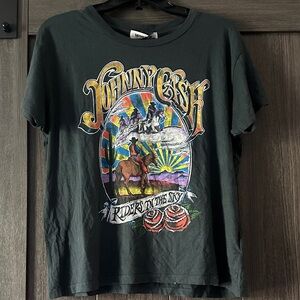 NWT Daydreamer Johnny Cash Graphic Tee - with cowboy graphic size L